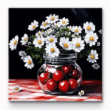 Daisy In A Bottle Painting By Number