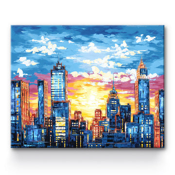 Sunrise City Painting By Number