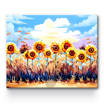 Sunflower Painting By Number