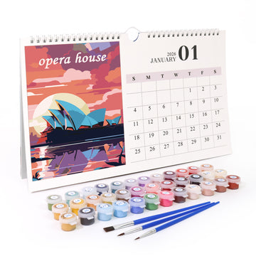 2026 Year City Calendar Painting By Numbers