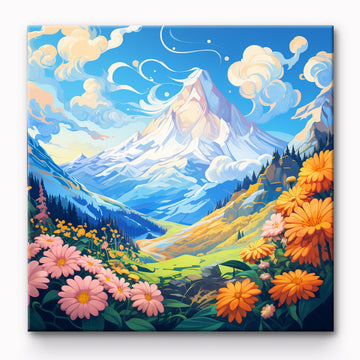 Mountains Painting By Number