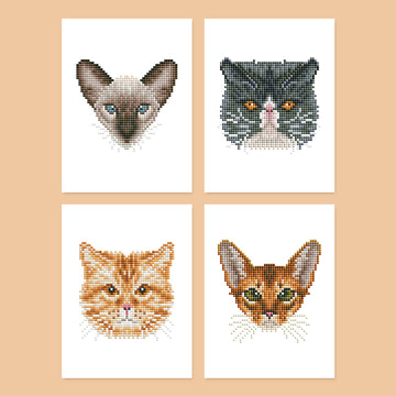 Cat Mini Diamond Painting