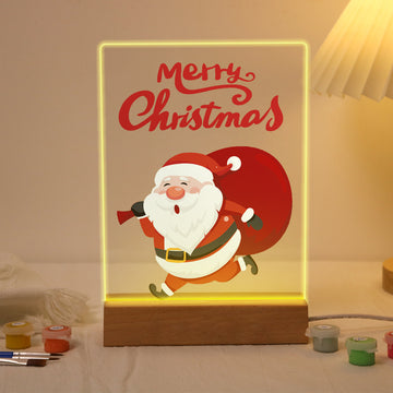 Christmas Gift 7 Color LED Linght Furniture Ornament Painting By Number