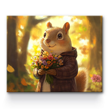 Rabbit Going on a Date Painting By Number