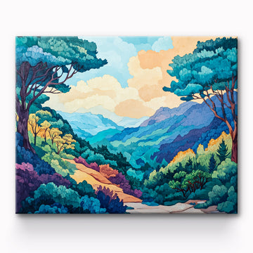 Mountain Landscape Painting By Number