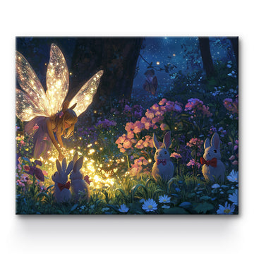 Elf Rabbits Painting By Number