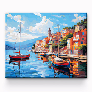 Seaside City Painting By Number