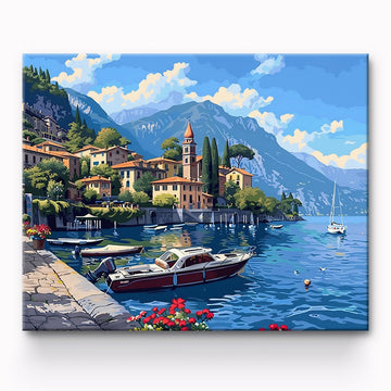 Seaside City Painting By Number
