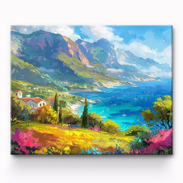 Seaside City Painting By Number