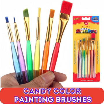 6Pcs Candy Color Painting Brushes