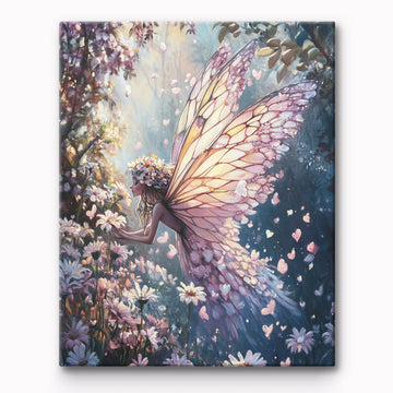 Butterfly Girl Painting By Number