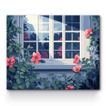 Osmanthus Flower By The Window Painting By Number