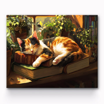 Cat On The Desk Painting By Number