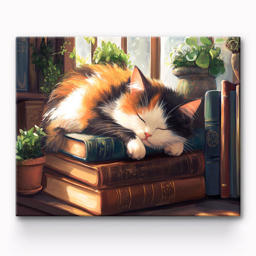 Cat On The Desk Painting By Number
