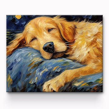 Sleeping Dogs Painting By Number