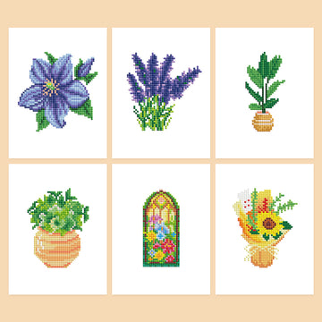 Green Plant Mini Diamond Painting