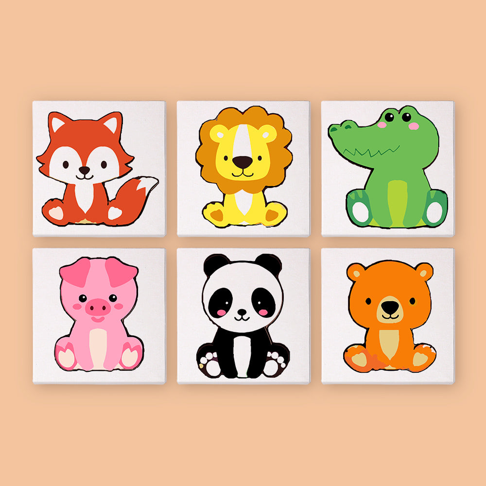 Cartoon Animal Mini Painting By Number