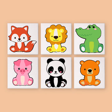 Cartoon Animal Mini Painting By Number