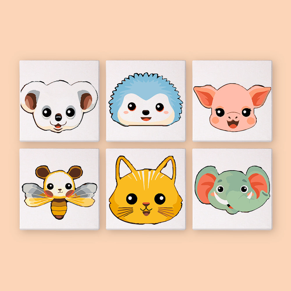 Cartoon Animal Mini Painting By Number