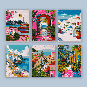 Travel Scenery Mini Painting By Number