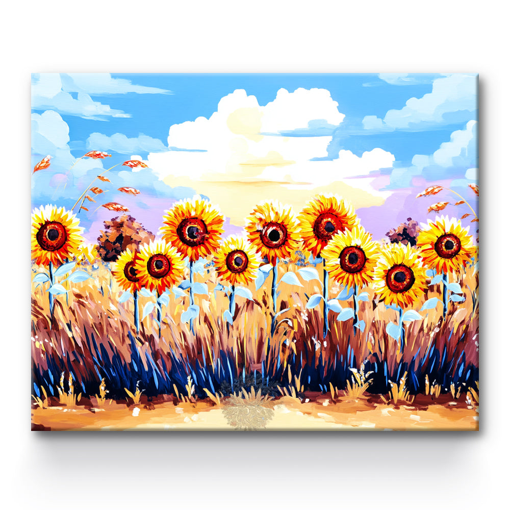 Sunflower Painting By Number