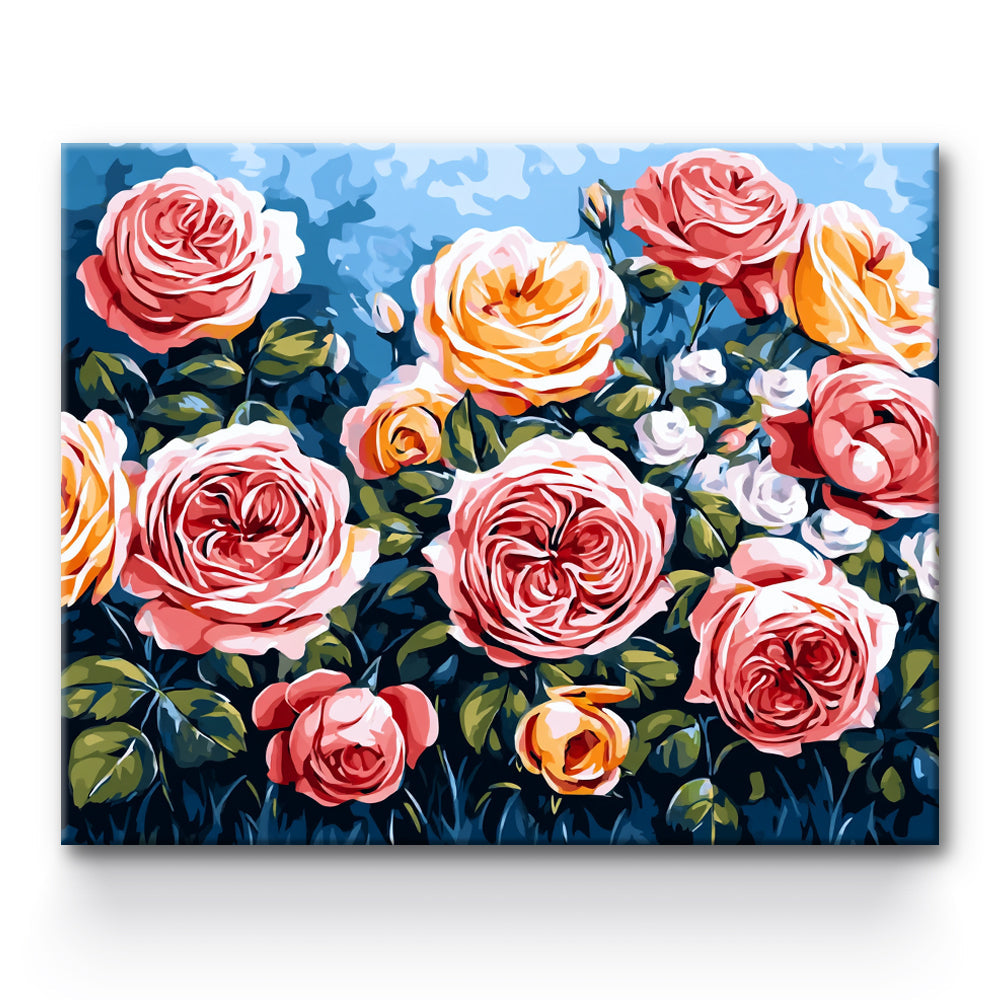 Rose Flower Painting By Number