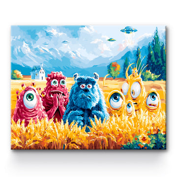 Big Eyed Monster Painting By Number