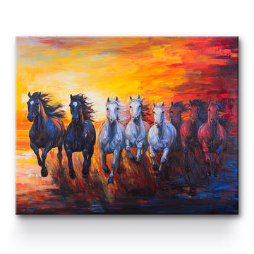 Horses Painting By Number