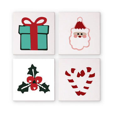 Christmas 4pcs 20x20cm Mini Painting By Number