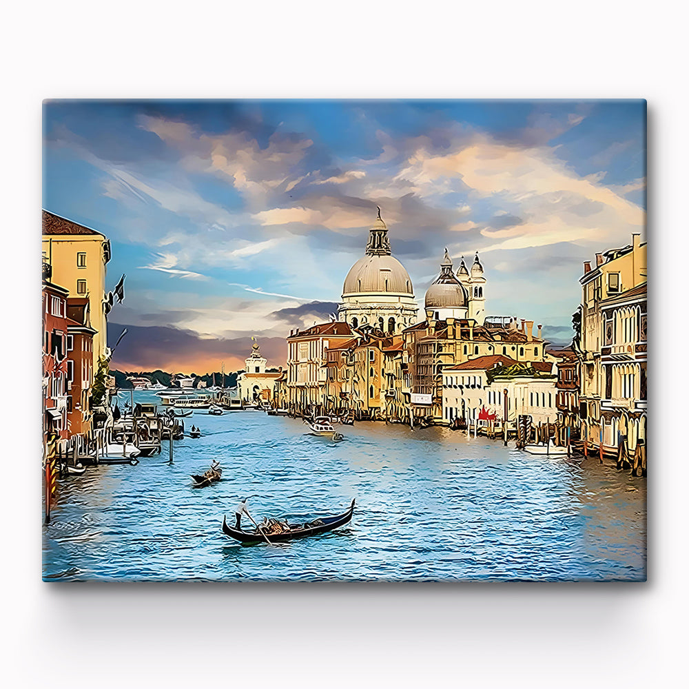 City Under Water Painting By Number