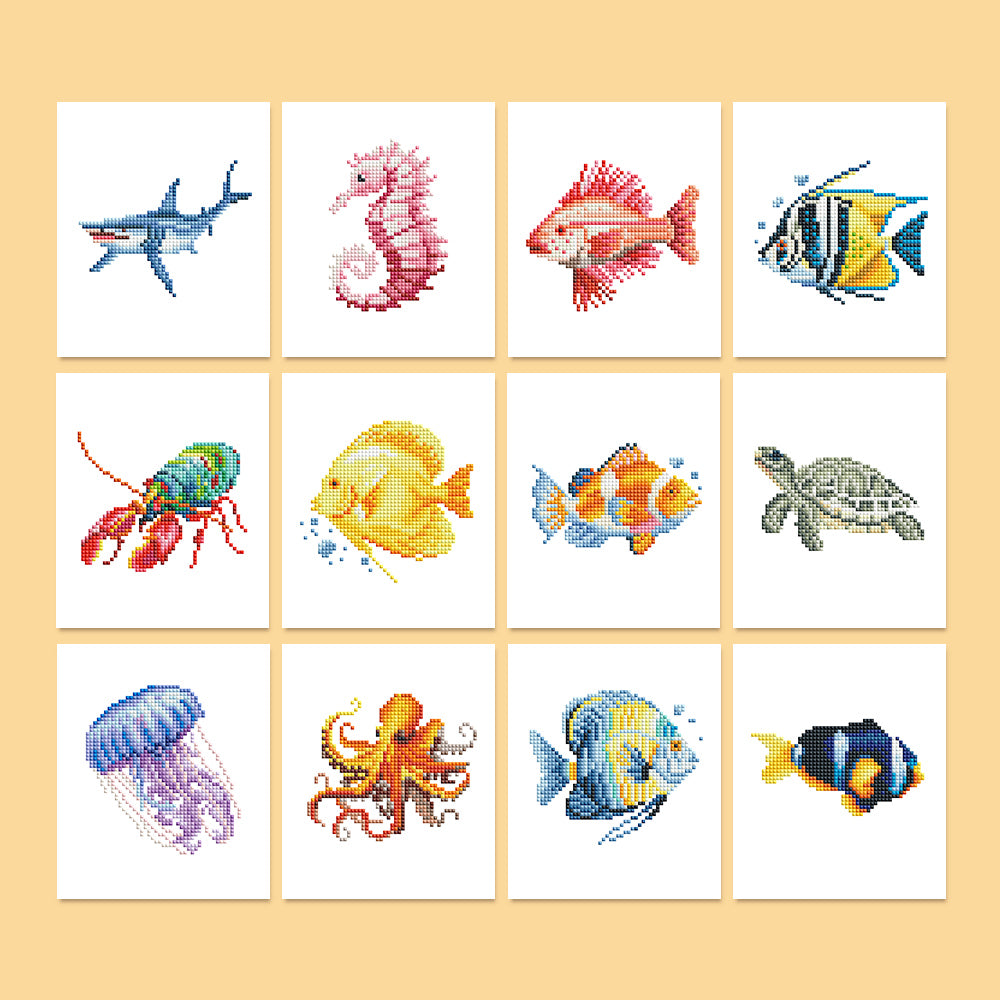 Sea Animals Mini Diamond Painting