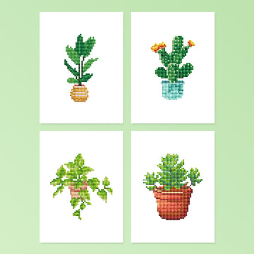 Green Plant Mini Diamond Painting