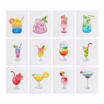 Summer Drinks Mini Diamond Painting