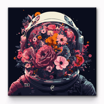 Flowers In Spacesuits 30x30cm Painting By Number