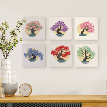 Tress 6pcs 15x15cm Mini Painting By Number
