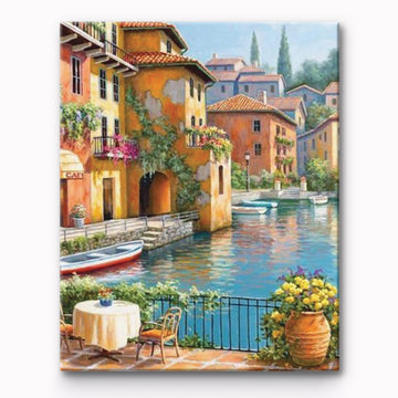 City Under Water Painting By Number
