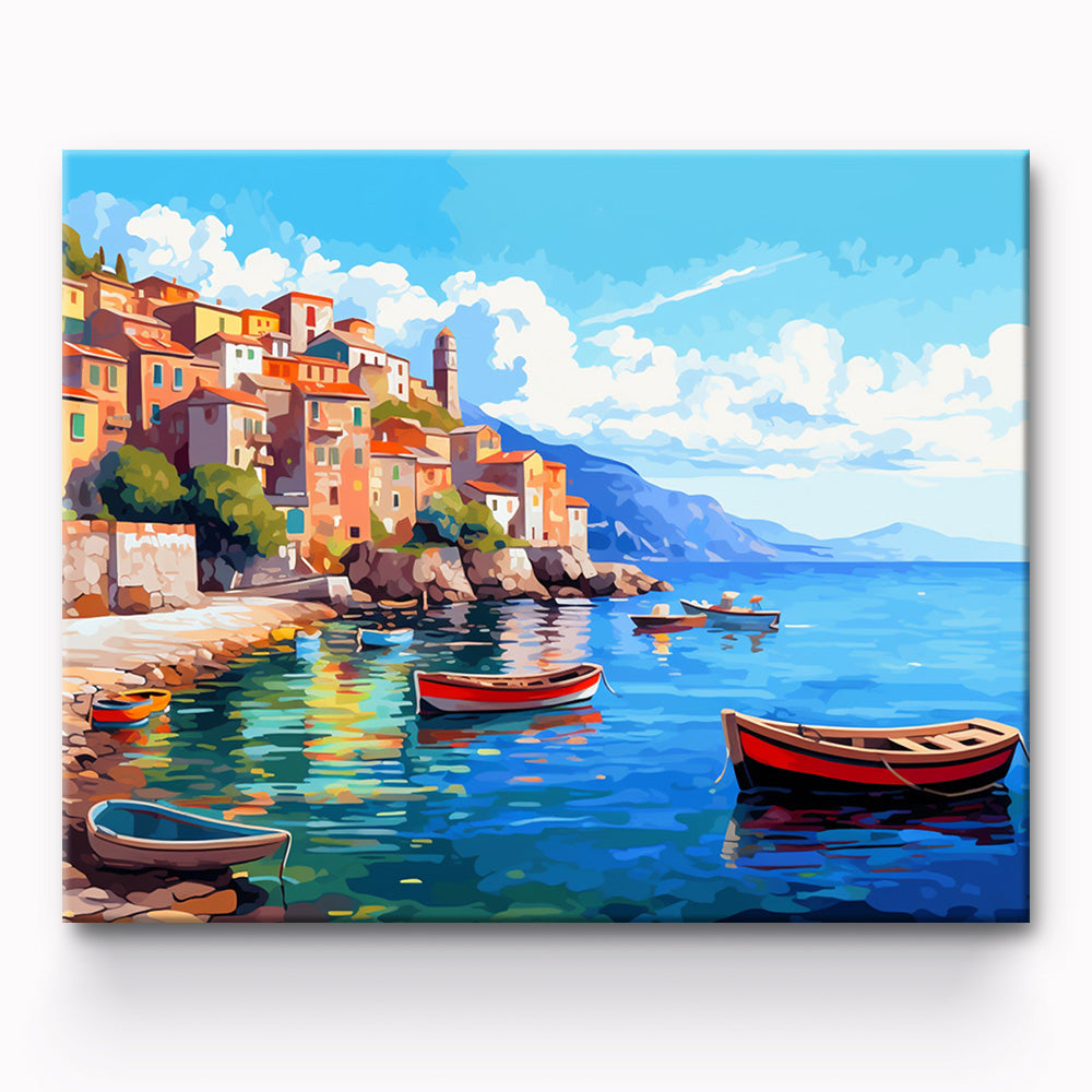 Seaside City Painting By Number