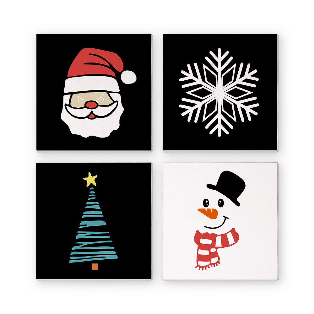 Christmas 4pcs 20x20cm Mini Painting By Number