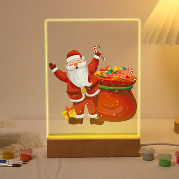 Christmas Gift 7 Color LED Linght Furniture Ornament Painting By Number