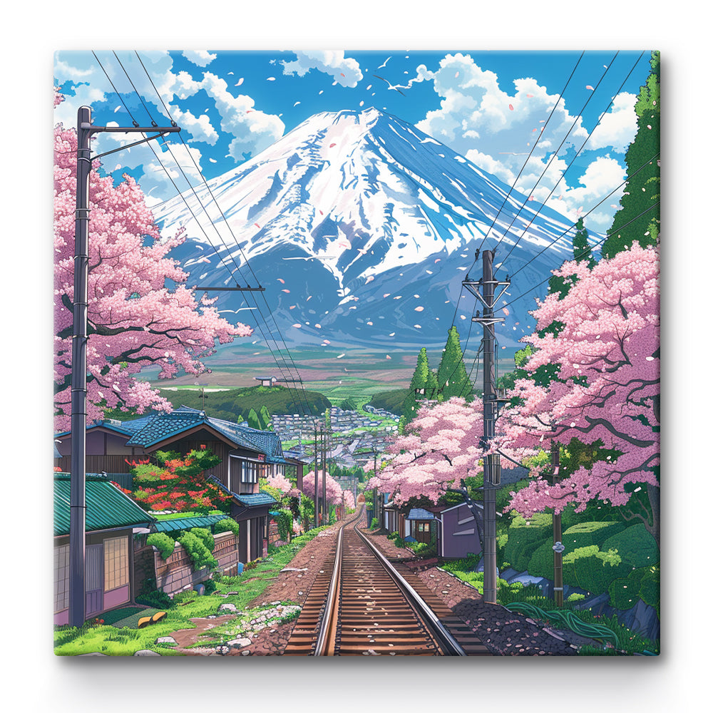 Railroad City Range Painting By Number