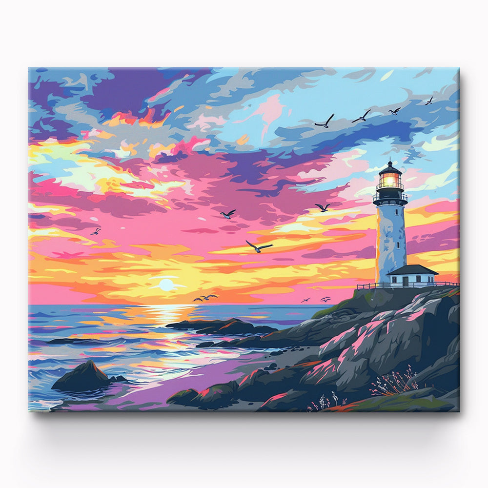 Lighthouse Painting By Number