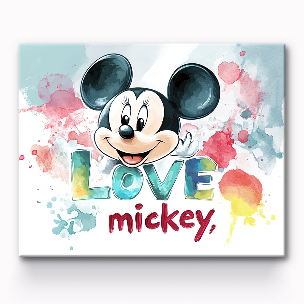 Disney Mickey Mouse Painting By Number